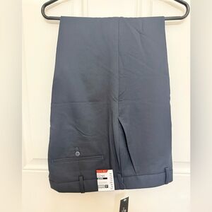 Van Heusen Dark Blue Flat Front Pants